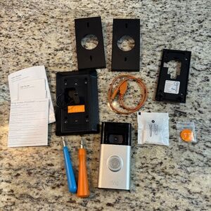 EUC Ring Video Doorbell 2nd Gen, Solar Charger, Accessory Bundle Set